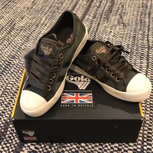 Gola Women’s Coaster Satin Khaki Green Size 5